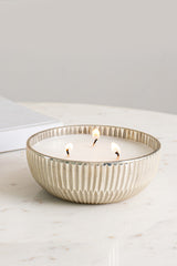 Ivory 3 Wick Bowl | Scented Candle