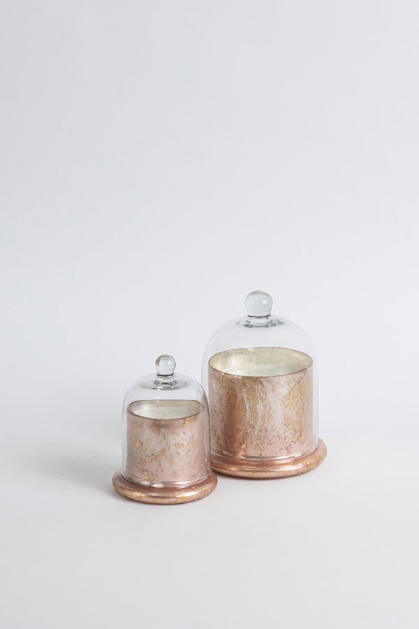 Rose Gold Foiled Bell Jar | Scented Candle