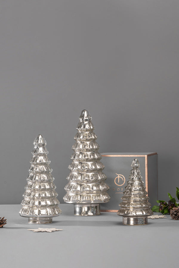 Led Fitted Glass - Christmas Tree | Silver